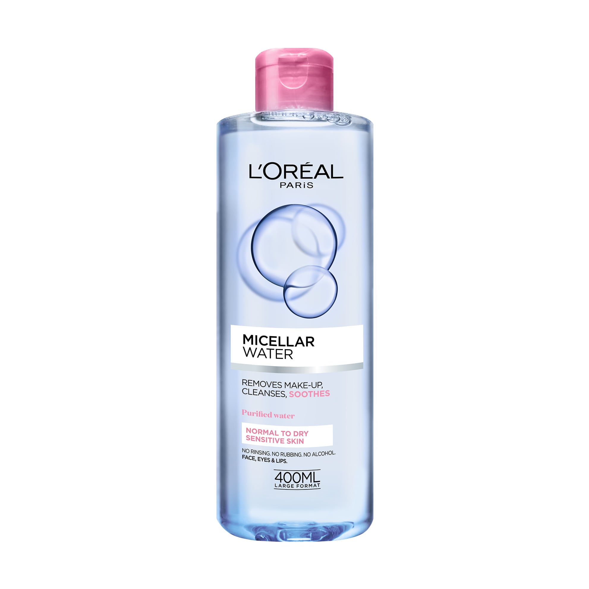 Міцелярна вода L'Oreal Paris Micellar Water Normal Dry Sensitive Skin для сухої та чутливої шкіри, 400 мл